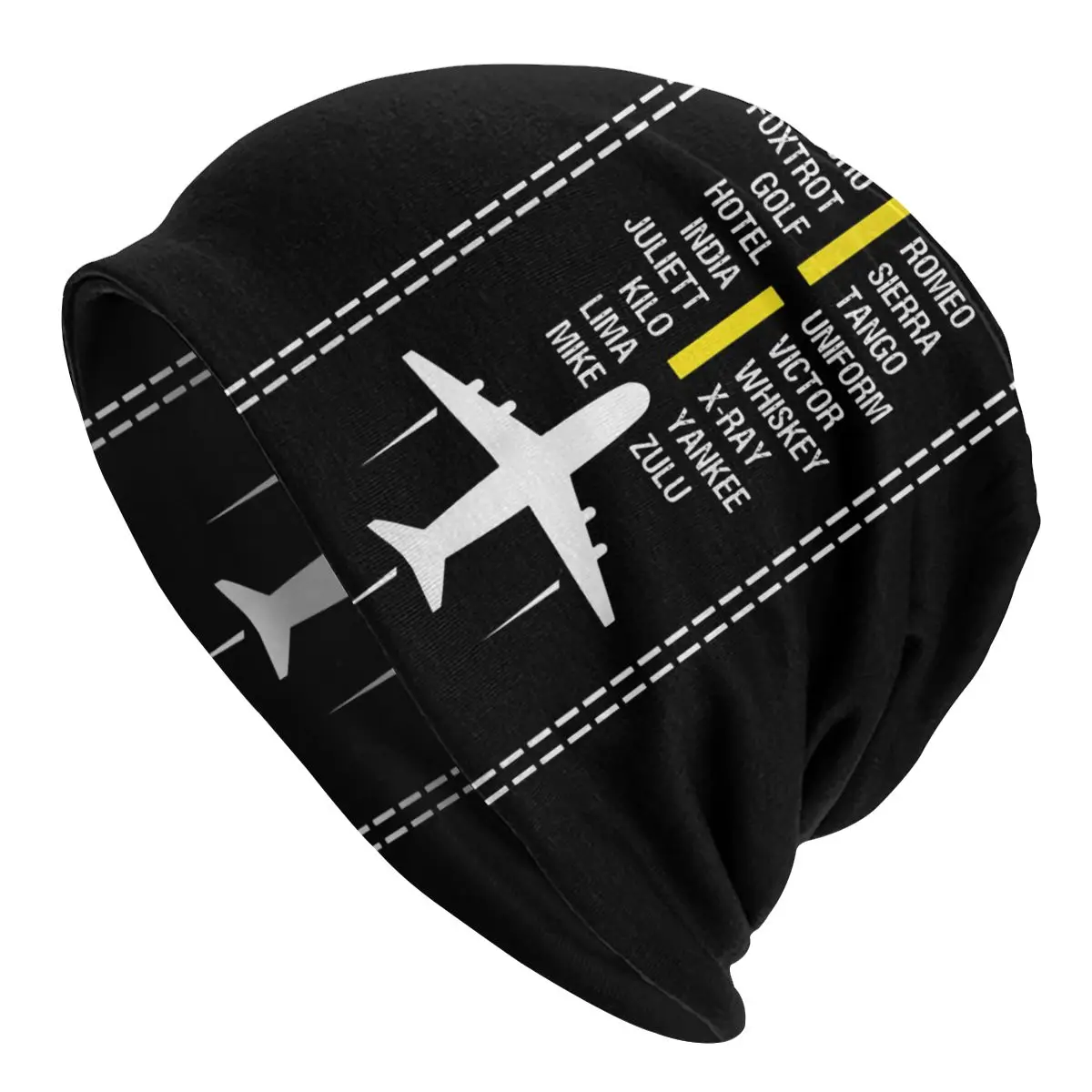 

Phonetic Alphabe Flying Gift Airplane Pilot Airplane Lover Aesthetic Cap Warm Hip-hop Beanie Street Punk Gothic Hats Streetwear