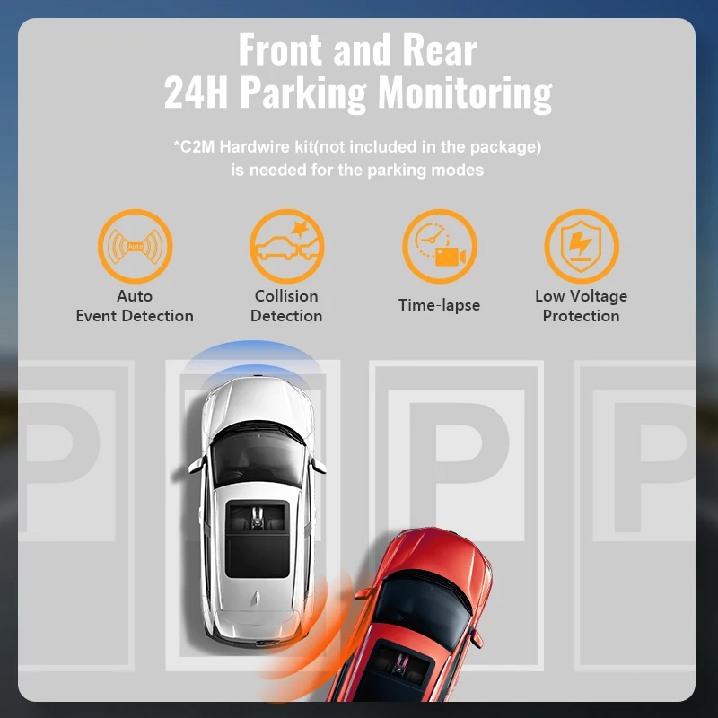 MINIEYE C2M Collision Avoidance Device Smart DashCam 1944P 140&deg; Wide Angle Front Night Vision with ADAS Lane Departure Warning