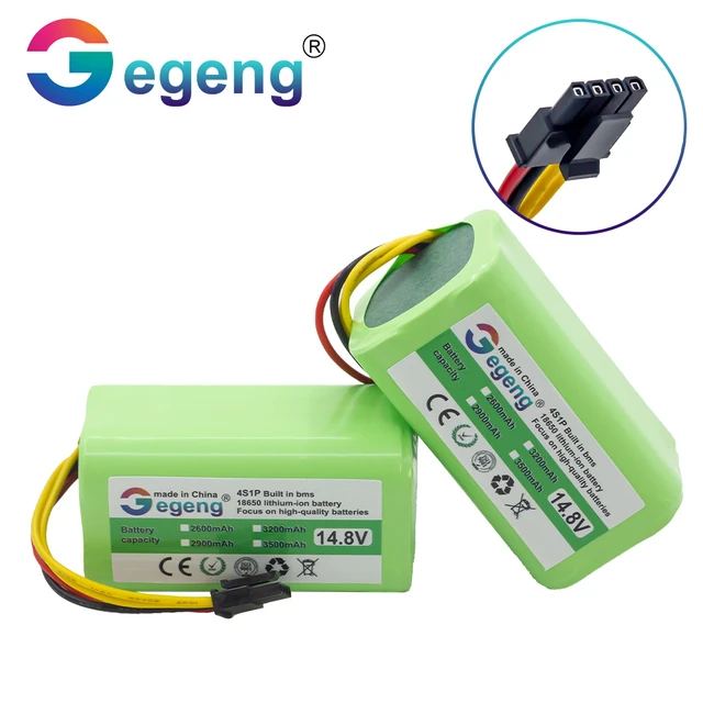 18650 14.4V 2600nAh Li-Ion Battery for Cecotec Conga 1290 1390