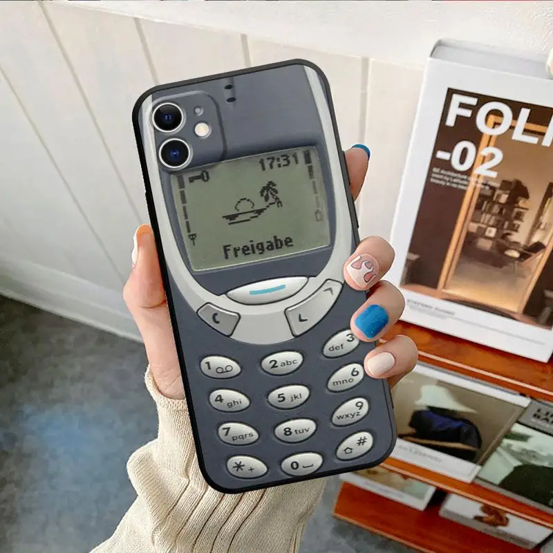 حافظة لهاتف أبل آيفون 13 14 15 11 12 Pro 7 XR X XS Max 8 Plus SE غطاء هاتف شل شريط راديو مغناطيسي كاسيت