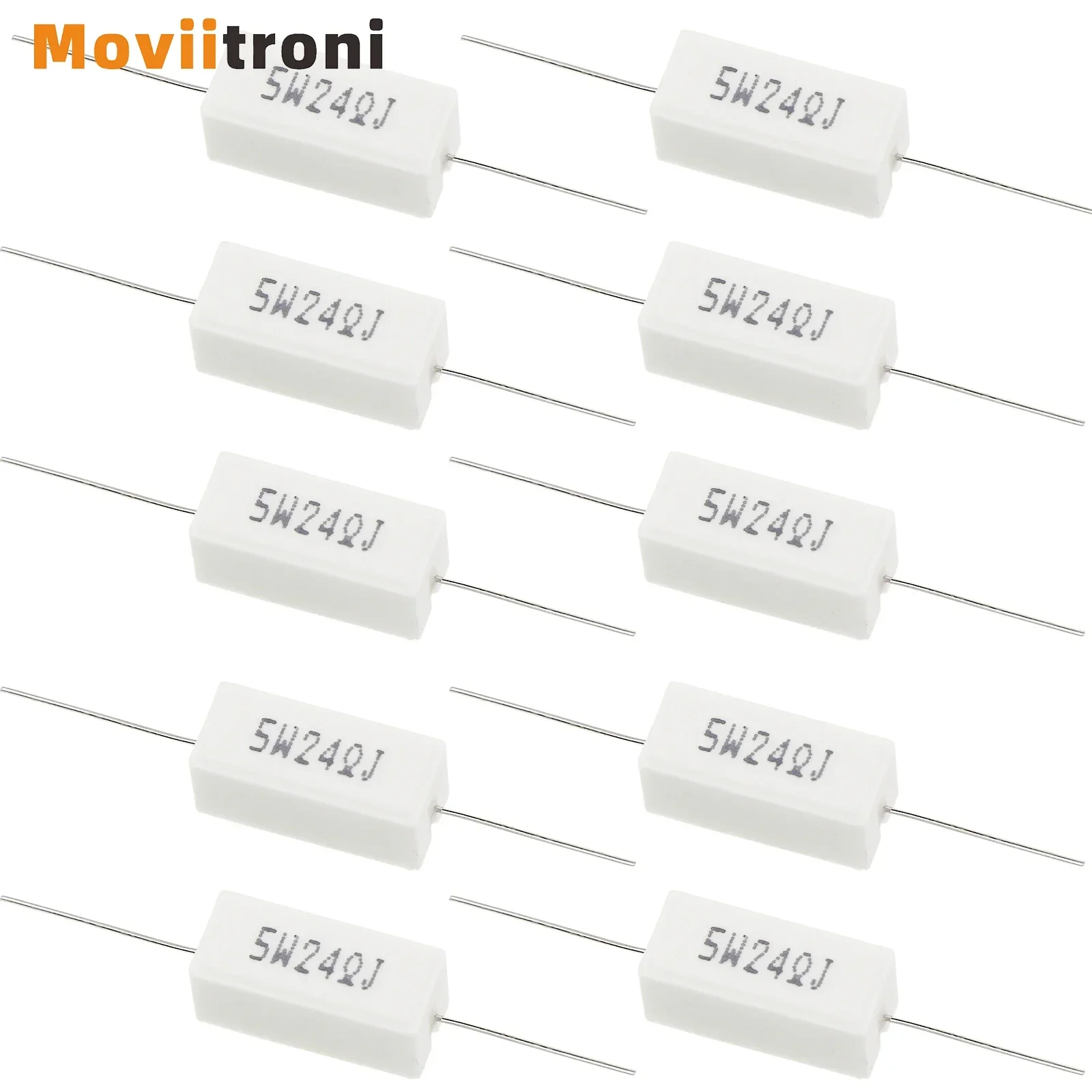 Resistor Kapur 5W Cement Non Inductive Resistor BPR56 0.1 Ohm 0R1 Ohm