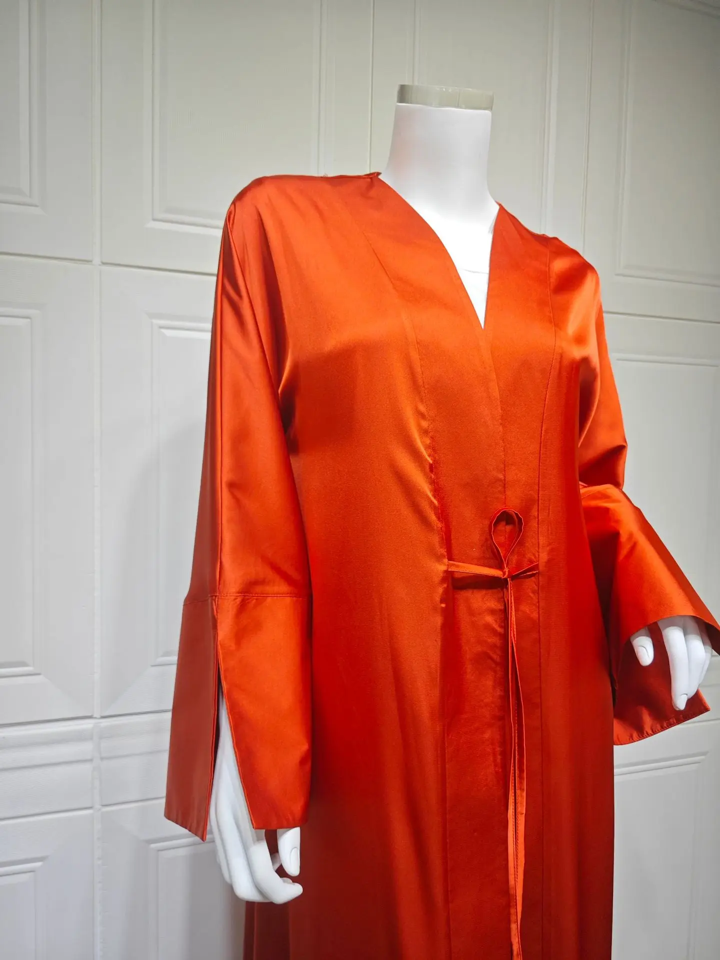 Zahraa Ramadan Dubai Solid Open Abaya Loose Sleeve Muslim Cardigan Moroccan Caftan Woman 5