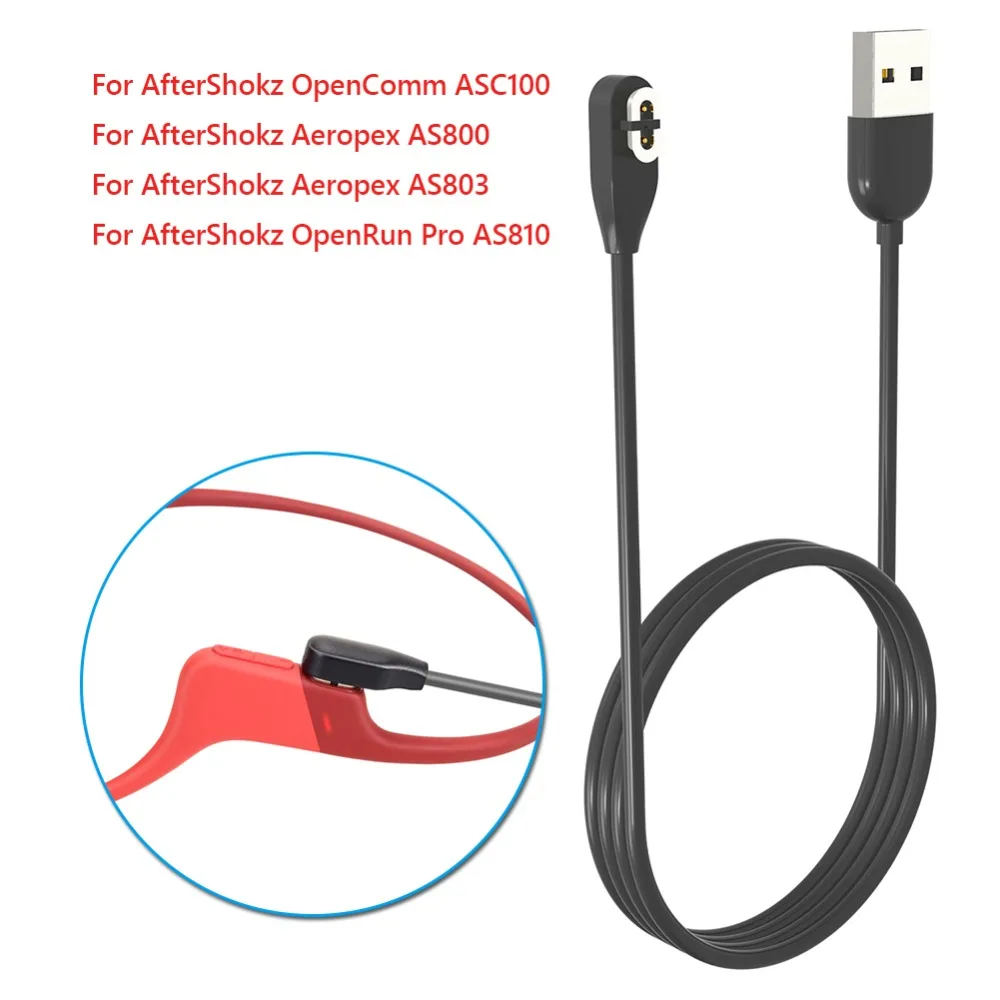 

Bone Conduction Headphones Charger For AfterShokz OpenComm ASC100/Aeropex AS800/AS803/OpenRun Pro AS810 Earphone Charging Cable