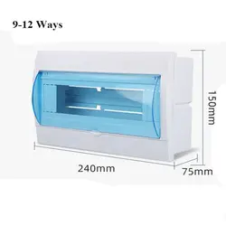 Waterproof Transparent Cover Circuit Breaker Protection Box (9 - 12Ways)