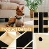 Dog Nail Scratch Pad Stable Nonslip Dog Nail File Board with Replacement Black Sandpaper Dog Toy Built in Snack Box Pet Supplies 3