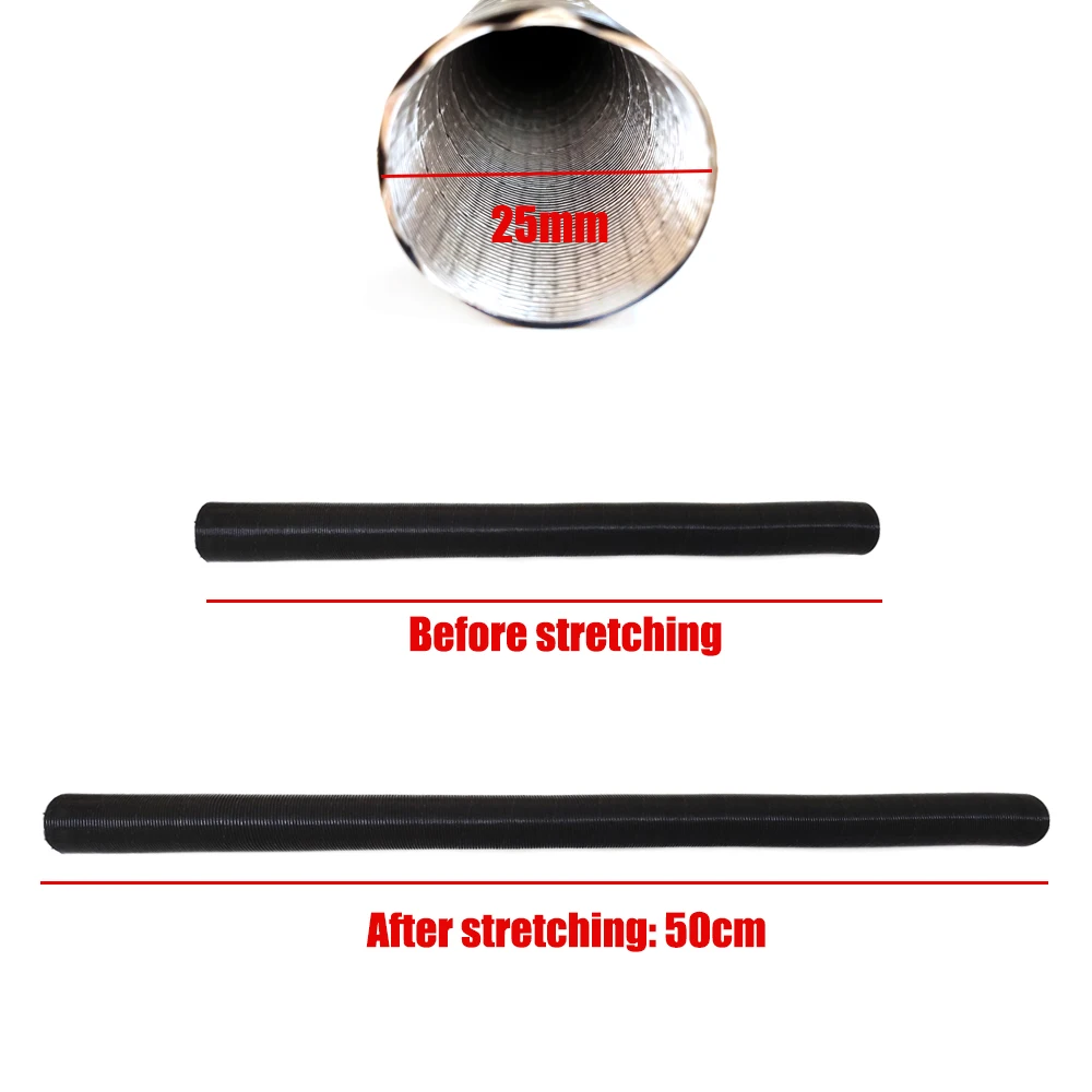 25mm Air Diesel Parking Heater Duct Ducting Pipe Intake Filter Silencer Air Filter Link For Eberspacher Airtronic Webasto