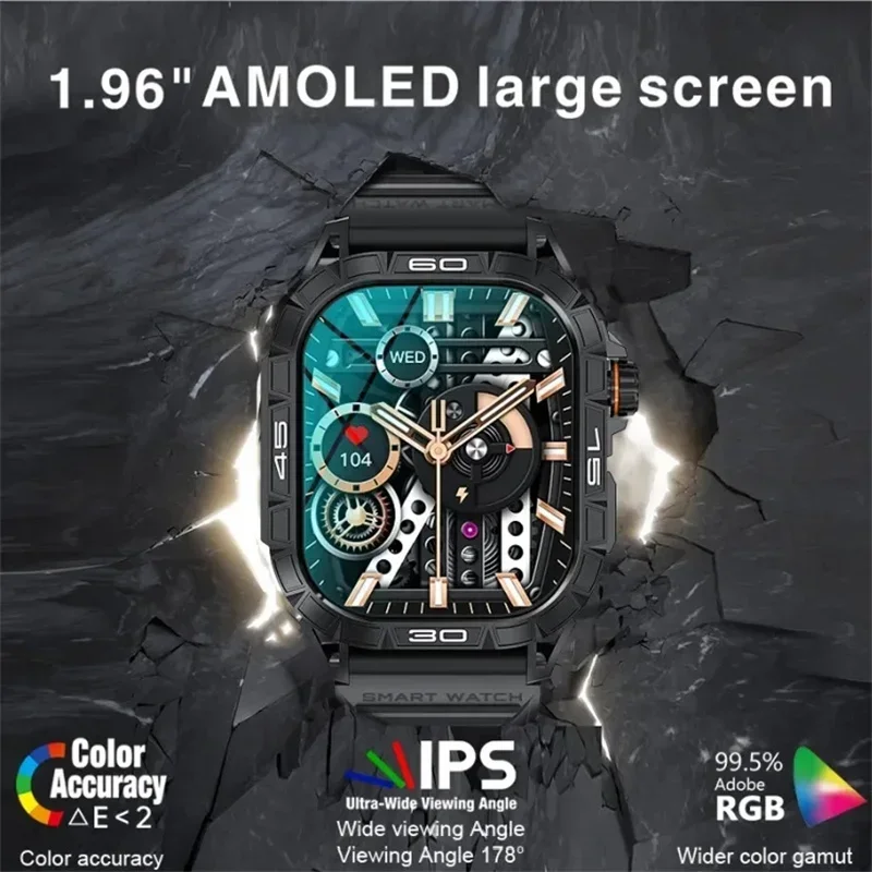 2024 AMOLED ũ Ʈ ġ  ħ  ȭ ǰ ,  ƮϽ ƮĿ,   ð Ʈġ, 1.96 ġ, ǰ