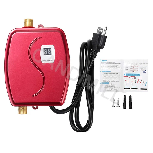 Small Electric Instant Tankless Water Heater Thermostat Induction Heater  High Quality Quick Heating Shower Household Appliances - AliExpress