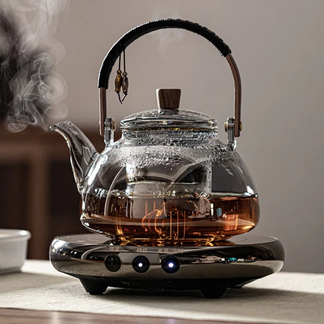 Handmade Glass Teapot Glass Teapot Electric Ceramic Stove Kung Fu Tea Set  Teapot Steaming Teapot Kettle Halloween Gift 