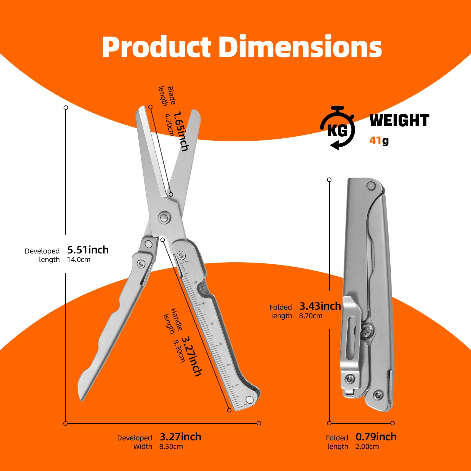 접이식 미니 가위 야외 휴대용 캠핑 도구 장비 선물 소형 가위 스테인레스 스틸