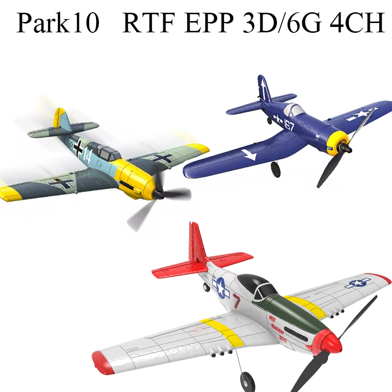 

Park10 EPP P51D RC Airplane Toys 2.4G 4Ch 6-Axis Gyro Beginner Airplane With Xpilot Stabilizer Fixed Wing Plane Outdoor Toys