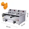 Restaurant Equipment Industrial Luxury 10L Double Tank Potato Frying Machine Deep Fryer 1