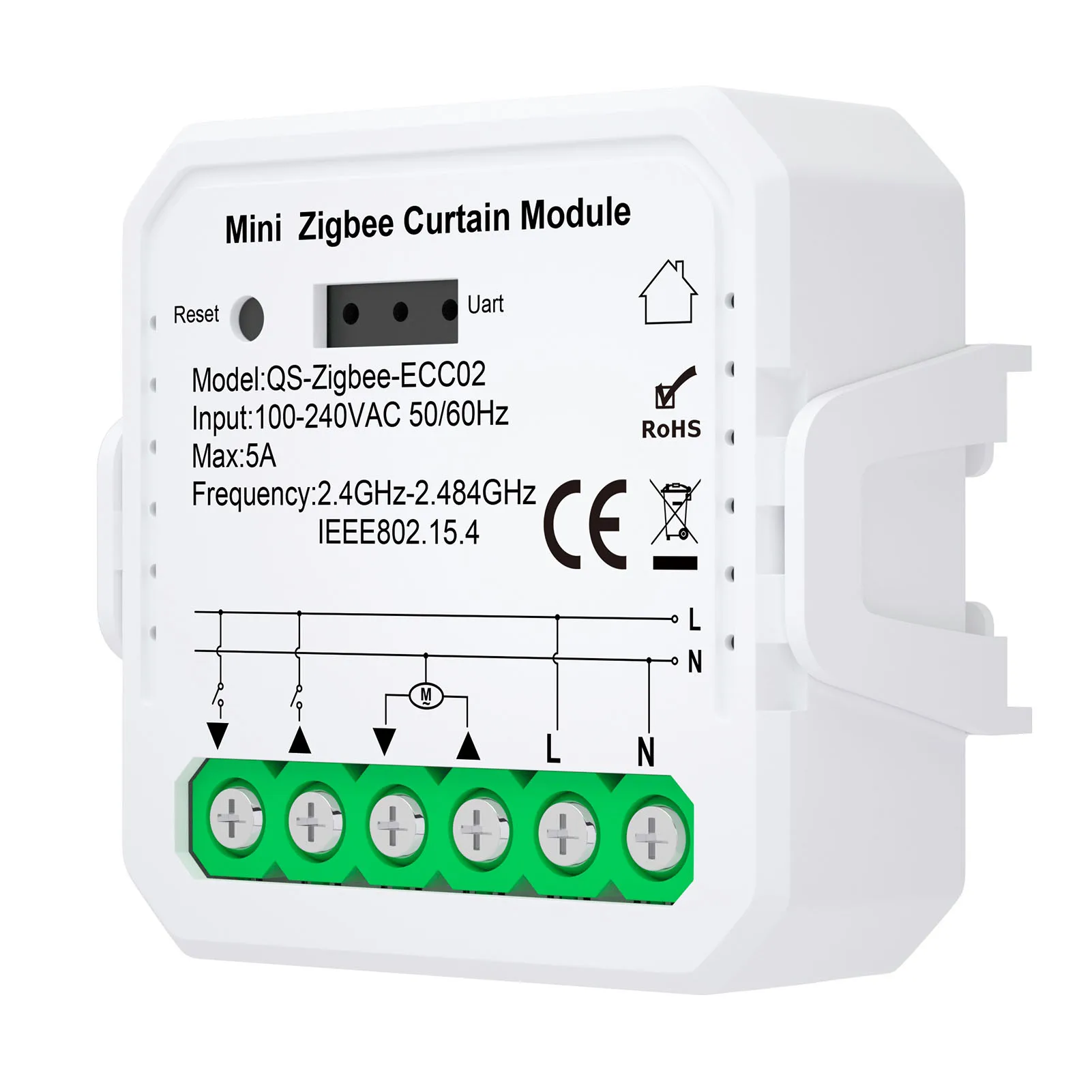โมดูลม่าน Tuya ZigBee เป็นเครื่องใช้ไฟฟ้าภายในบ้านอัจฉริยะที่รองรับการควบคุมระยะไกลและการควบคุมด้วยเสียงของ Alexa สำหรับบ้าน 1