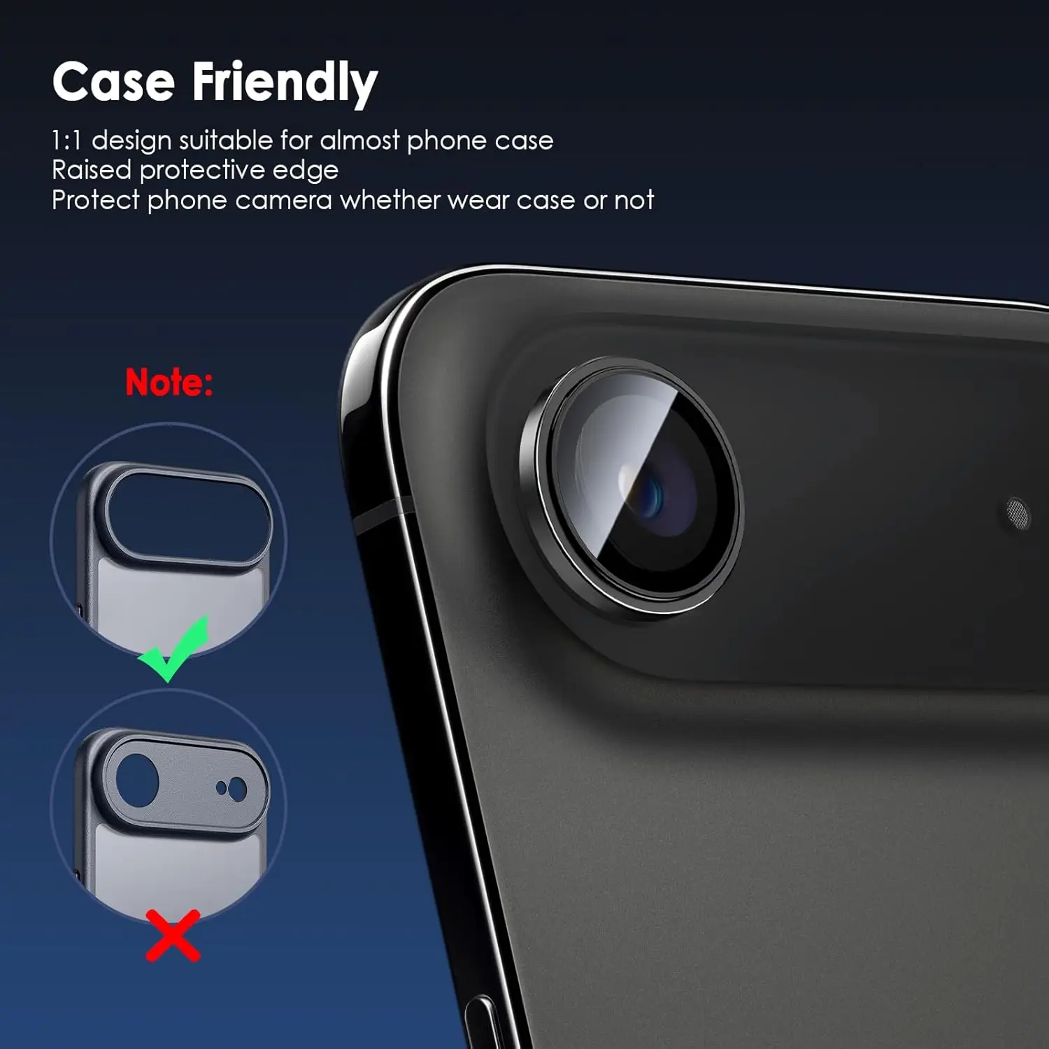 for iPhone air Cover Camera Protector For iPhone Air 3D Full Coverage Rear Glass Ring Lens Case Accessories iPhoneAir 5G 2025 5
