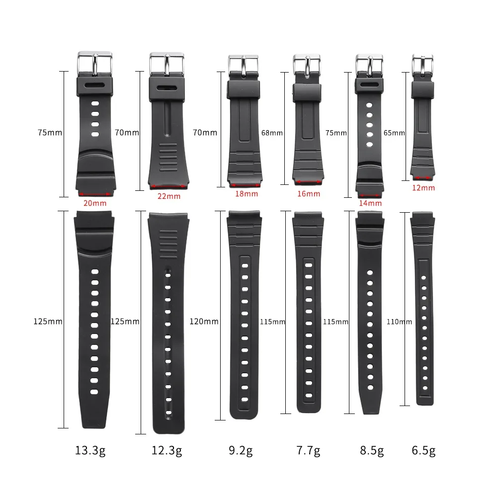 Unisex Black Resin Waterproof Silicone Sports Wristband with Tool