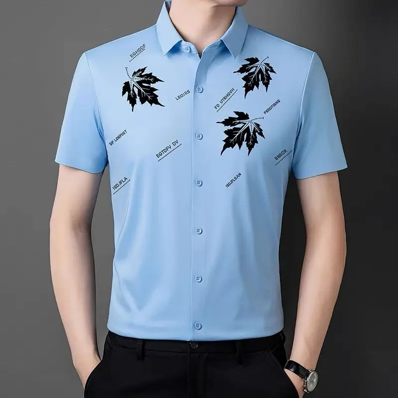 Men's High-End Business Casual Short-Sleeve Shirt - Summer Edition
