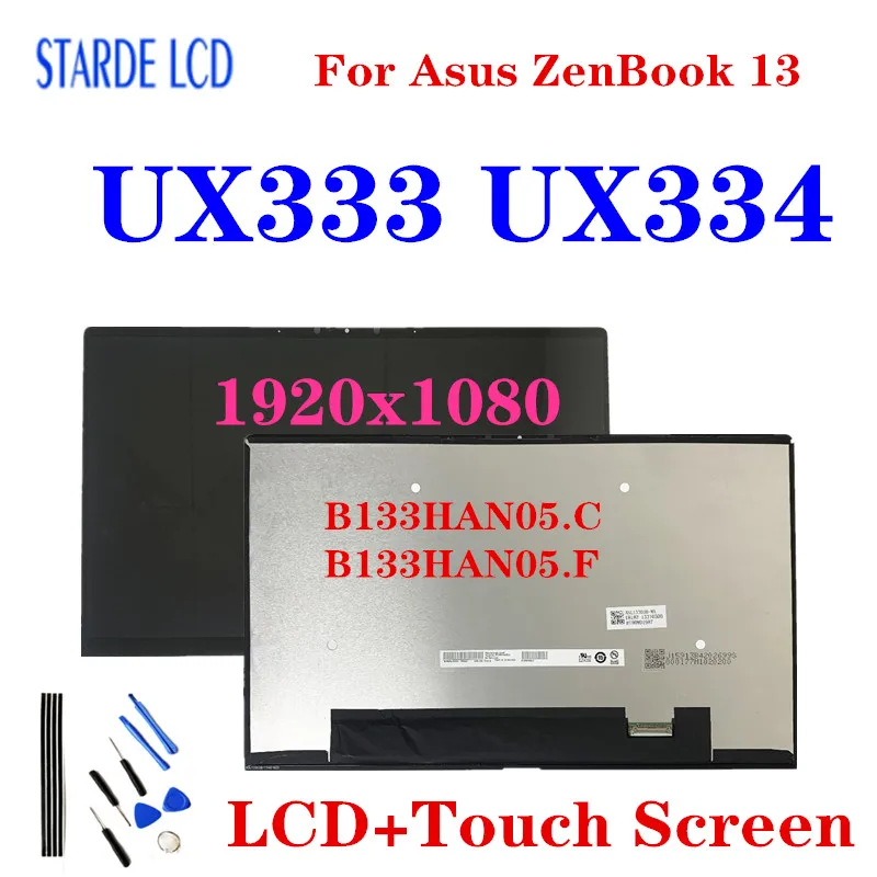 

13.3" LCD For Asus Zenbook 13 UX333 UX333F UX333FN UX334 UX334F UX334FN Laptop B133HAN05.C B133HAN05.F LCD Screen Display Panel