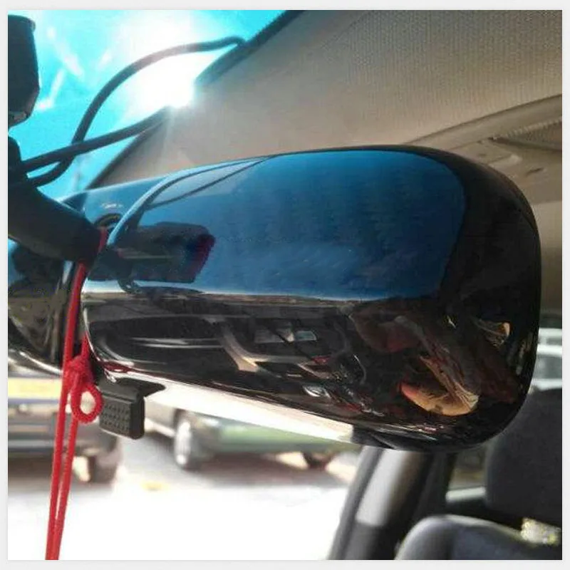 Carbon Fiber Car Rearview Mirror Cover Interior Protector Universal Auto Rear View Mirrors Protection Frame Covers Accessories