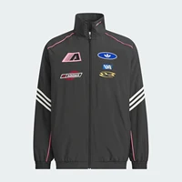 Adidas Originals Trefoil Coupe-vent de course ample à col montant pour femme KG6676 3
