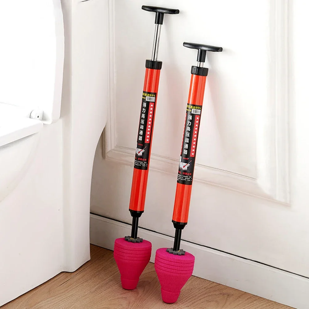 Toilet Plunger Drain Clog Remover Tool Manual High Pressure Air Drain Cleaner for Sink Bathroom Kitchen Bathtub Clogged Pipe
