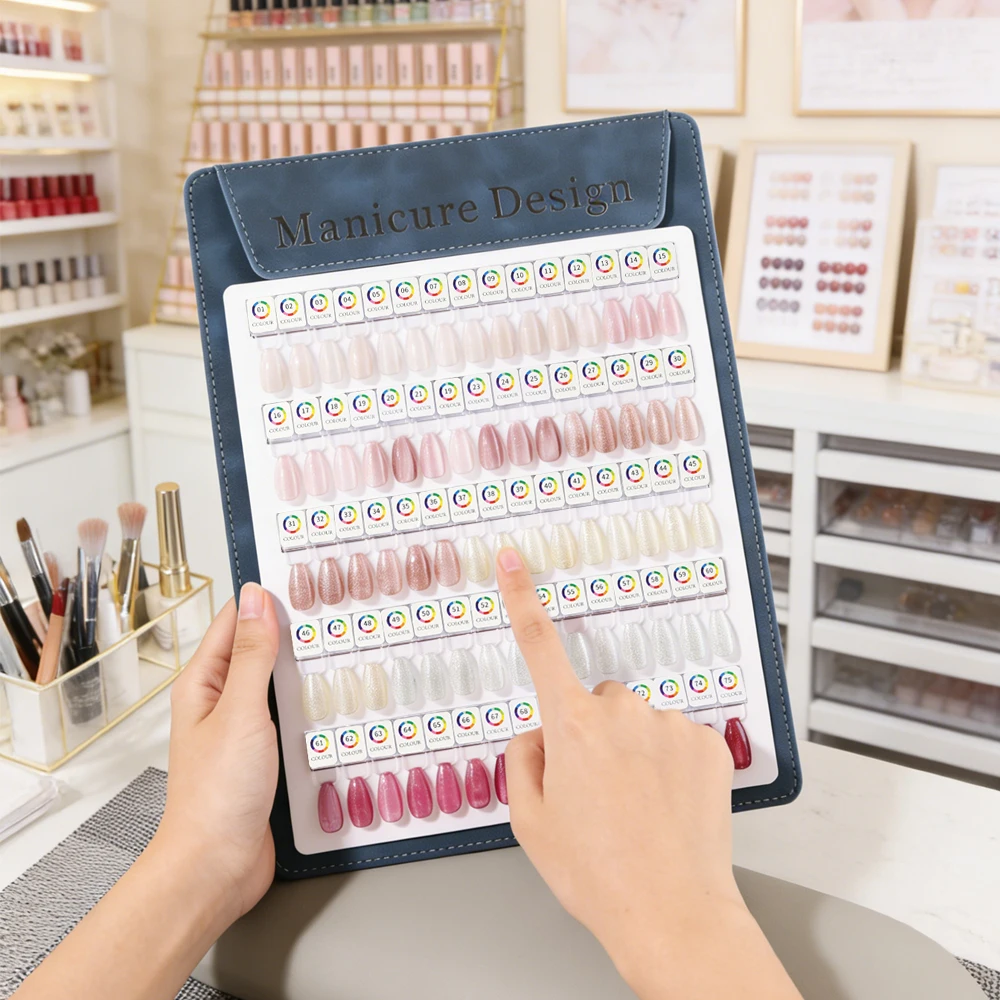 Neue 60/75-Farben Magnetische Nagellack-Präsentationsplatte Abnehmbare Magnetische Nagelspitzen Wiederverwendbare Nagelwerkzeuge Premium Nagelzubehör – Detail 5