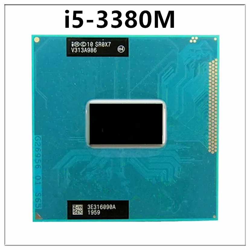 Core i5 3380M i5-3380M SR0X7 2,9 ГГц Використовуваний двоядерний чотирьохпотоковий процесор 3M 35 Вт Socket G2 / rPGA988B