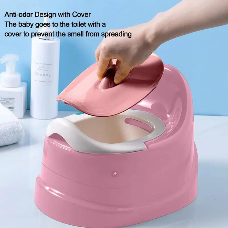 Portable Kids Potty Toddler Baby Potty Training Toilet Non Slip Potty For Toddler Children Kids Girls Boys Baby Stable Safe Oval 4