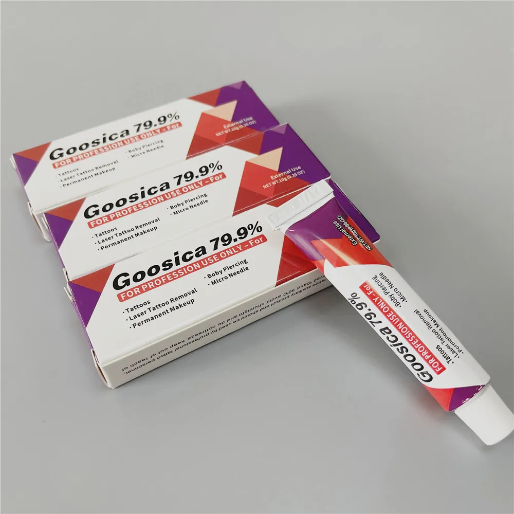 Nuovo arrivo 79,9% Goosica Tattoo Cream prima del trucco permanente Microblading Sopracciglio Labbra Pelle del corpo 10G - immagine 6