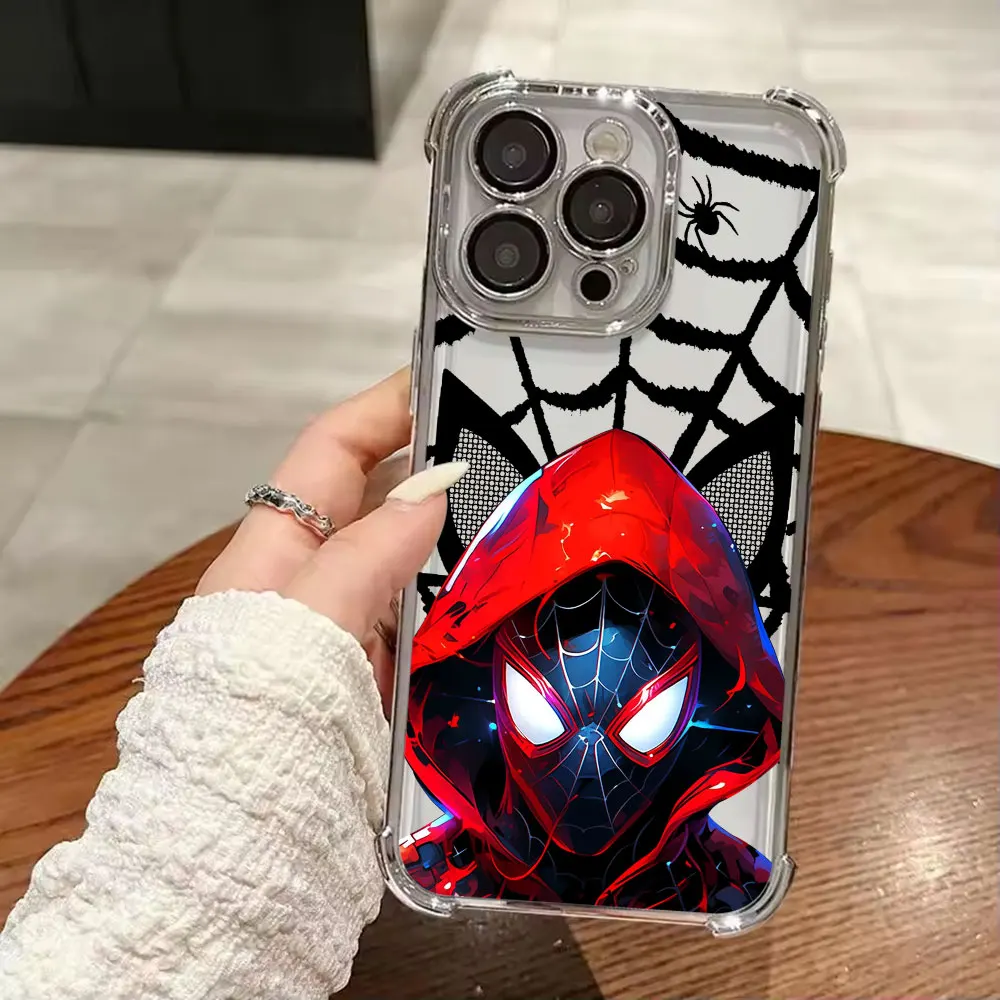Spiderman Miles Morales Protective Phone Case - Anti-Fall Hero Design