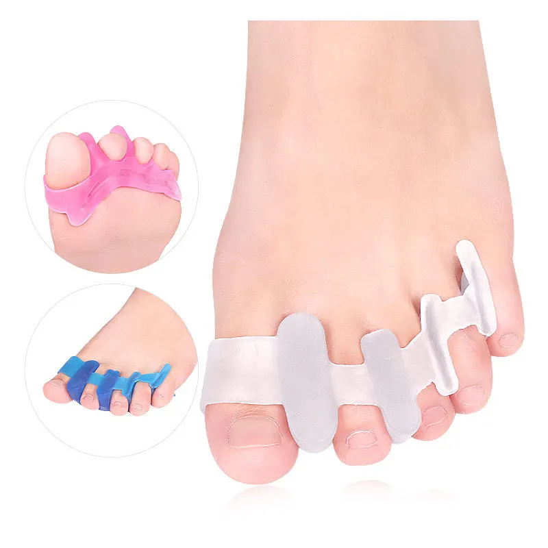 Toe Protector Silicone Gel Thumb Corrector Bunion Foot Toe Hallux Valgus Protector Separator Finger Straightener Adjuster Foot Care
