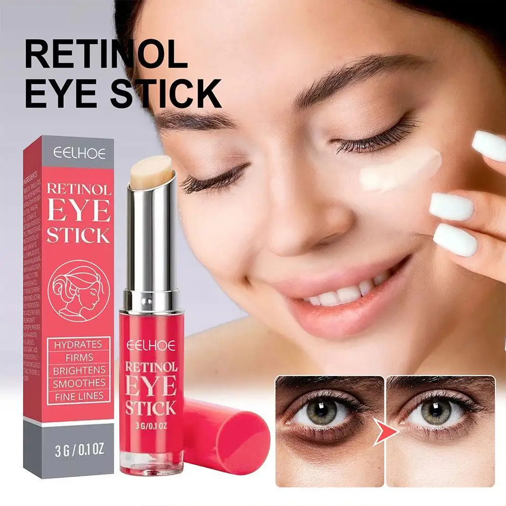 

3g Retinol Eye Cream Lighten Dark Circles Puffiness Firm Skin Instant Eye Repair Serum Stick For Female Women Skin Care Cream