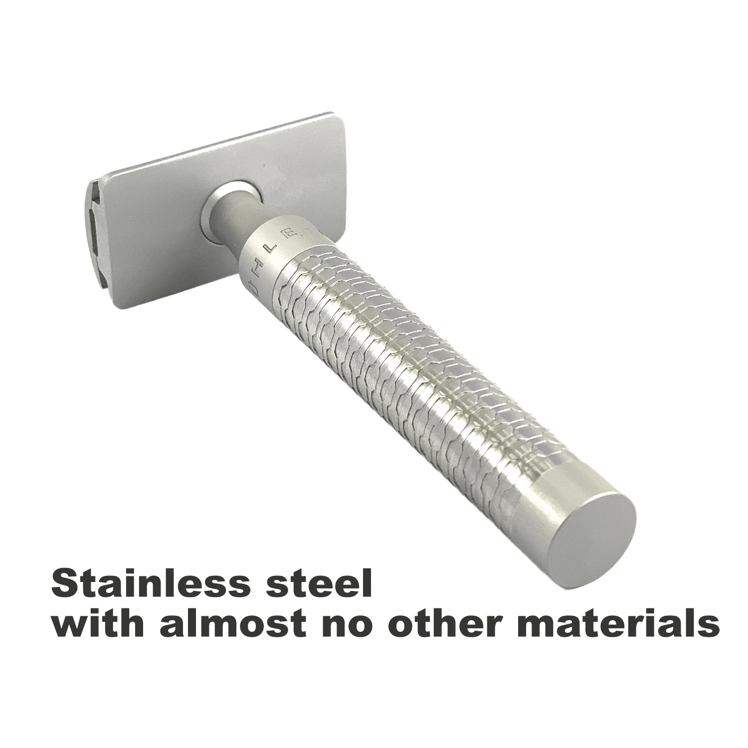 German model R94 Double Edge Safety Razor, a men's shaver made by CNC - processed stainless steel 3