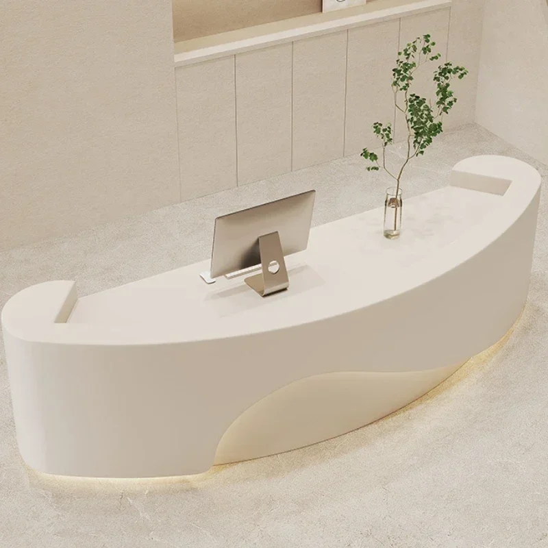 Beauty Salon Table Reception Desks Checkout Counter Shop Customer Center Reception Desks Podium Mostrador Tienda Furniture