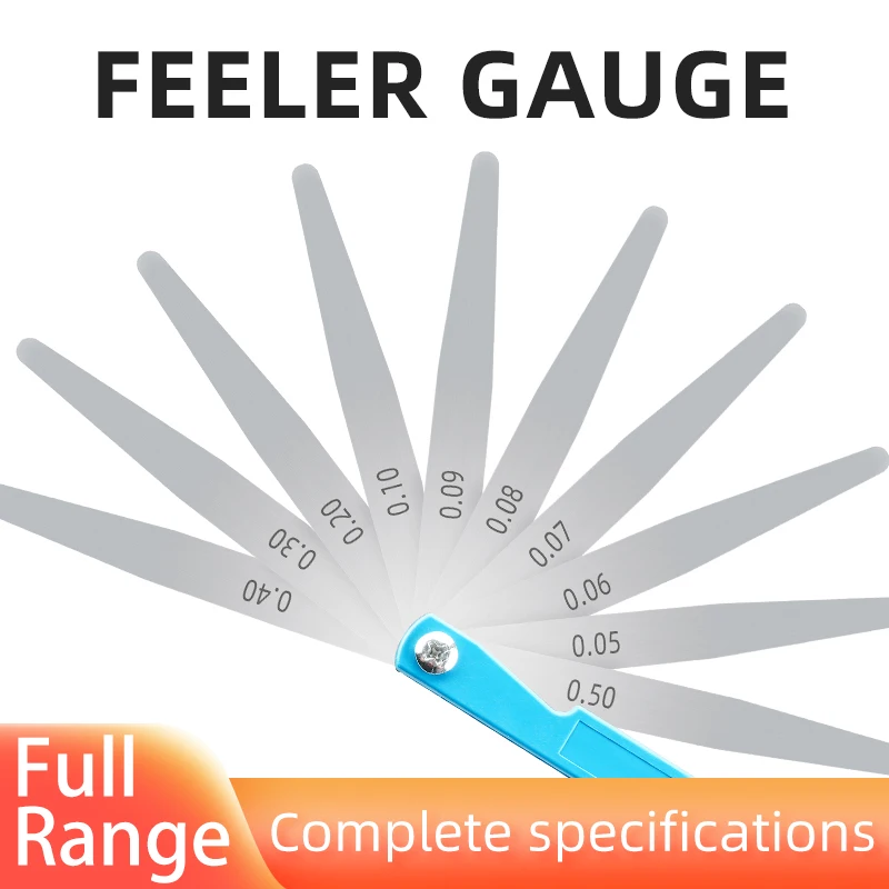 

100B17 blades Feeler Gauge Set valves foliage of valves Spark Plug Gap Metric Sizes 0.02-1mm Measurement Thickness gap gauge