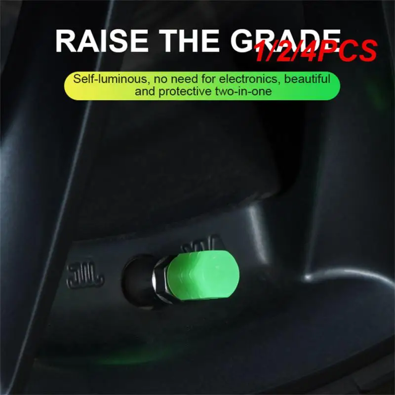 

1/2/4PCS /Motorcycle Valve Light Car Tire Luminous Electric Vehicle Cover Luminous Night Safety Warning MTB