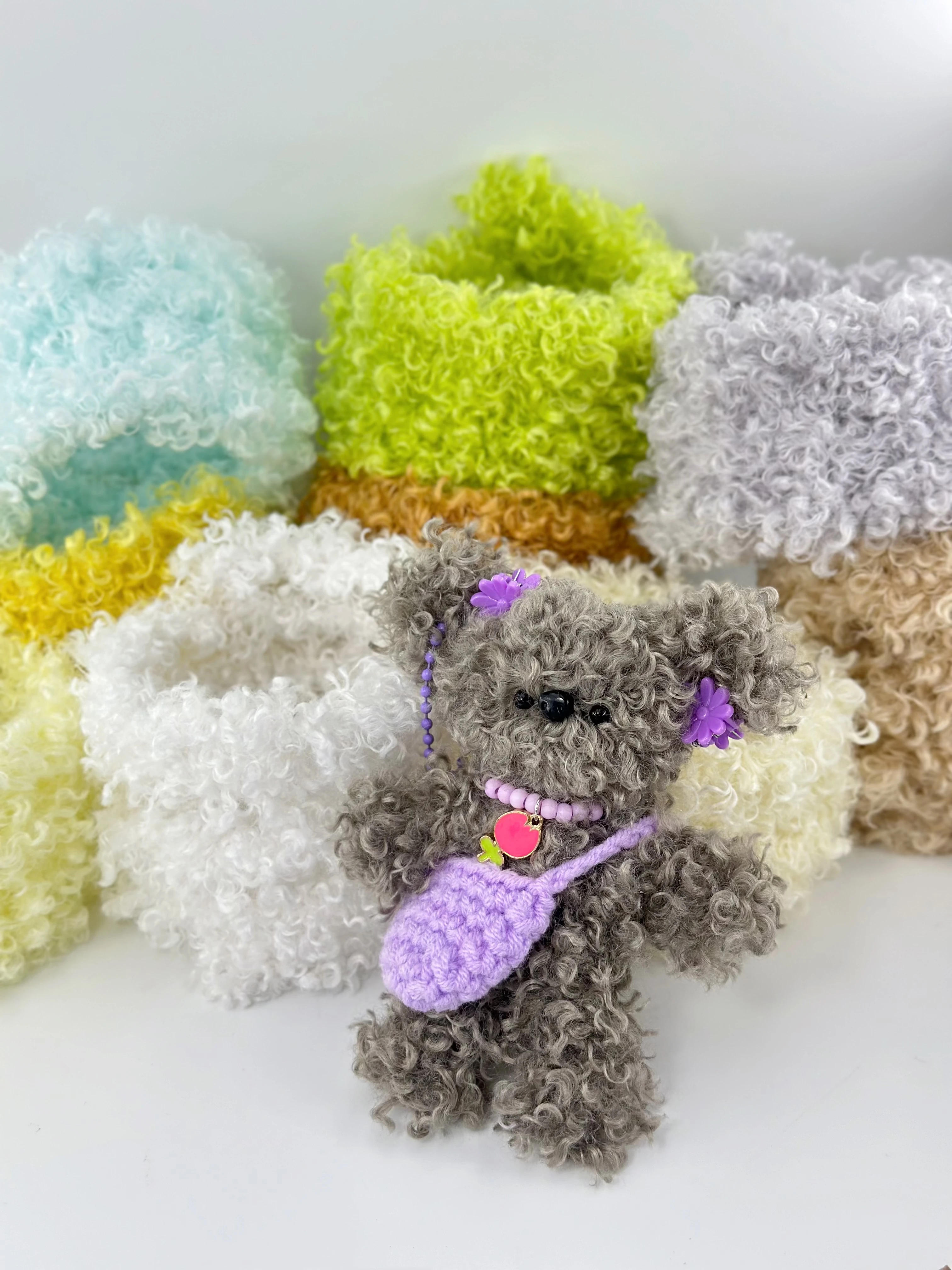 Kawaii Plush Iron Wire Strip DIY Pendant Material Pack Soft Wool Twist Stick Rod Felt Strip Handmade Crafts Gift Accessories