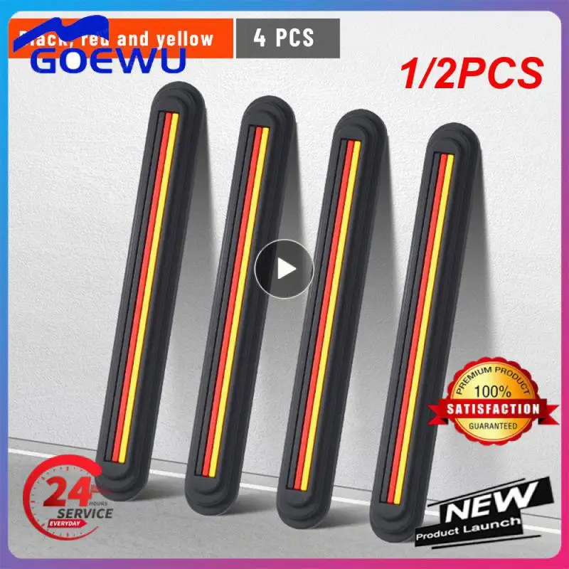 

1/2 шт. защитная полоса для дверей автомобиля, защита от царапин, резиновая наклейка на бампер, автомобильная полоса для зеркала заднего вида, Противоударная полоса, украшение автомобиля