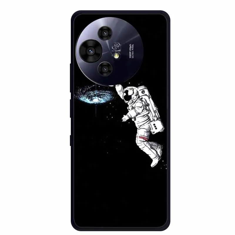 Premium Black Silicone Protective Case for TCL 50 Pro NxtPaper 5G