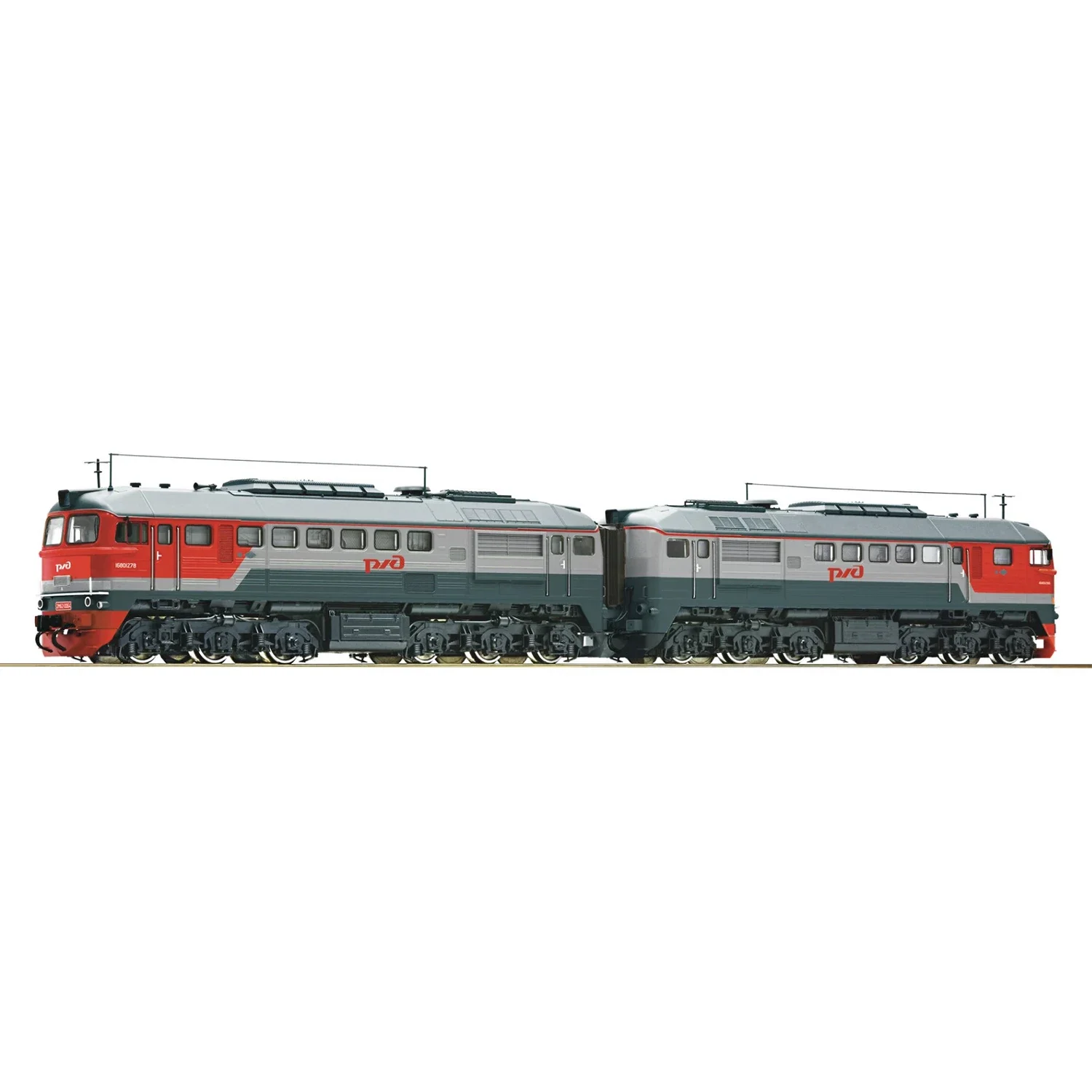 ROCO HO 1/87 Train Model RZD 73793 Digital Sound Diesel Locomotive