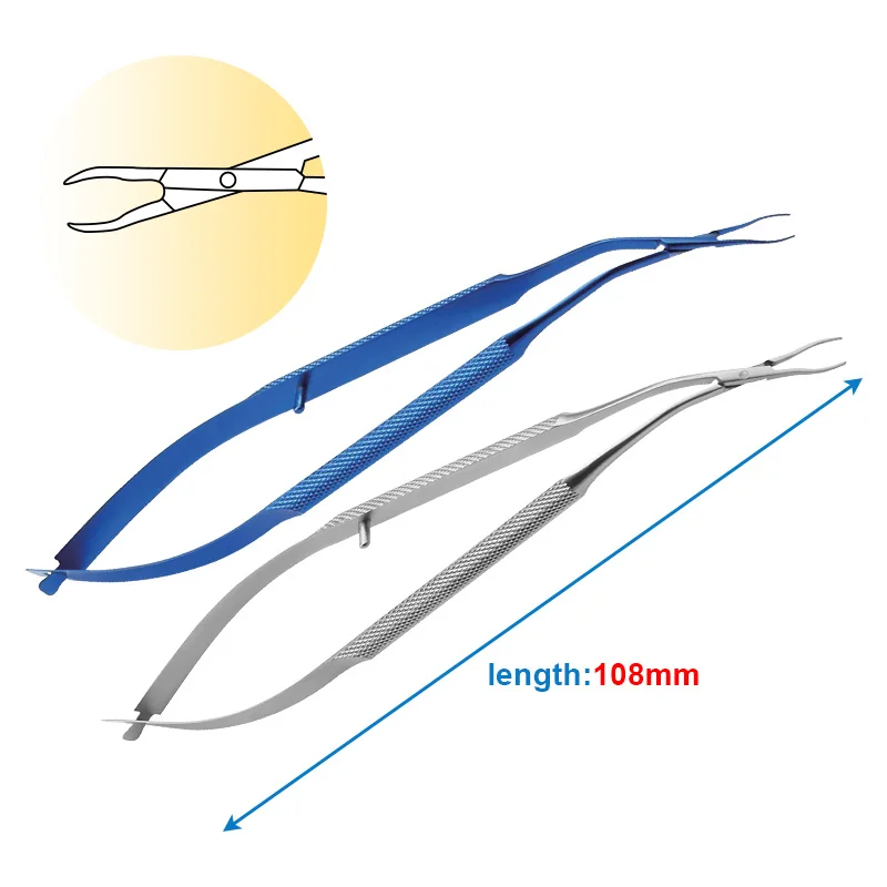 

Autoclavable Lens Implantation Forceps Curved Tweezers Ophthalmic Surgery Instrument Titanium Alloy/Stainless Steel