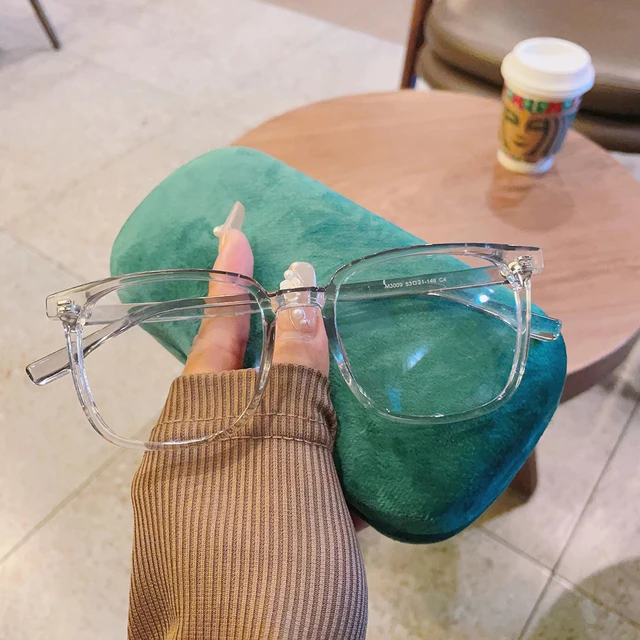 Montura transparente para gafas de ordenador para hombre y mujer, lentes con bloqueo de luz azul, redondas y cuadradas - Imagen 6