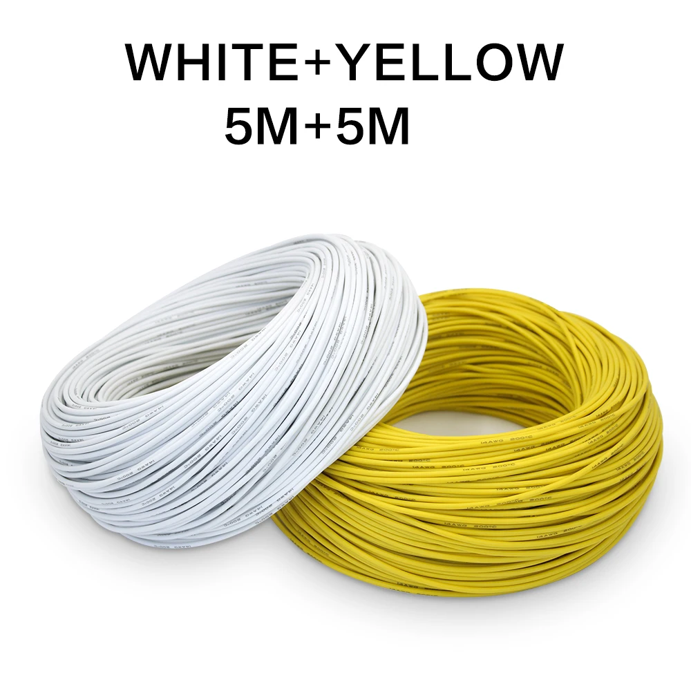 High-Quality 10-Meter Dual-Color Silicone Wire Cable