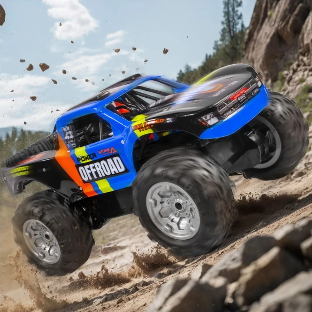 JJRC Q205 Voiture RC 1/14 4x4 Amphibie RTR Bleu - 25min Autonomie