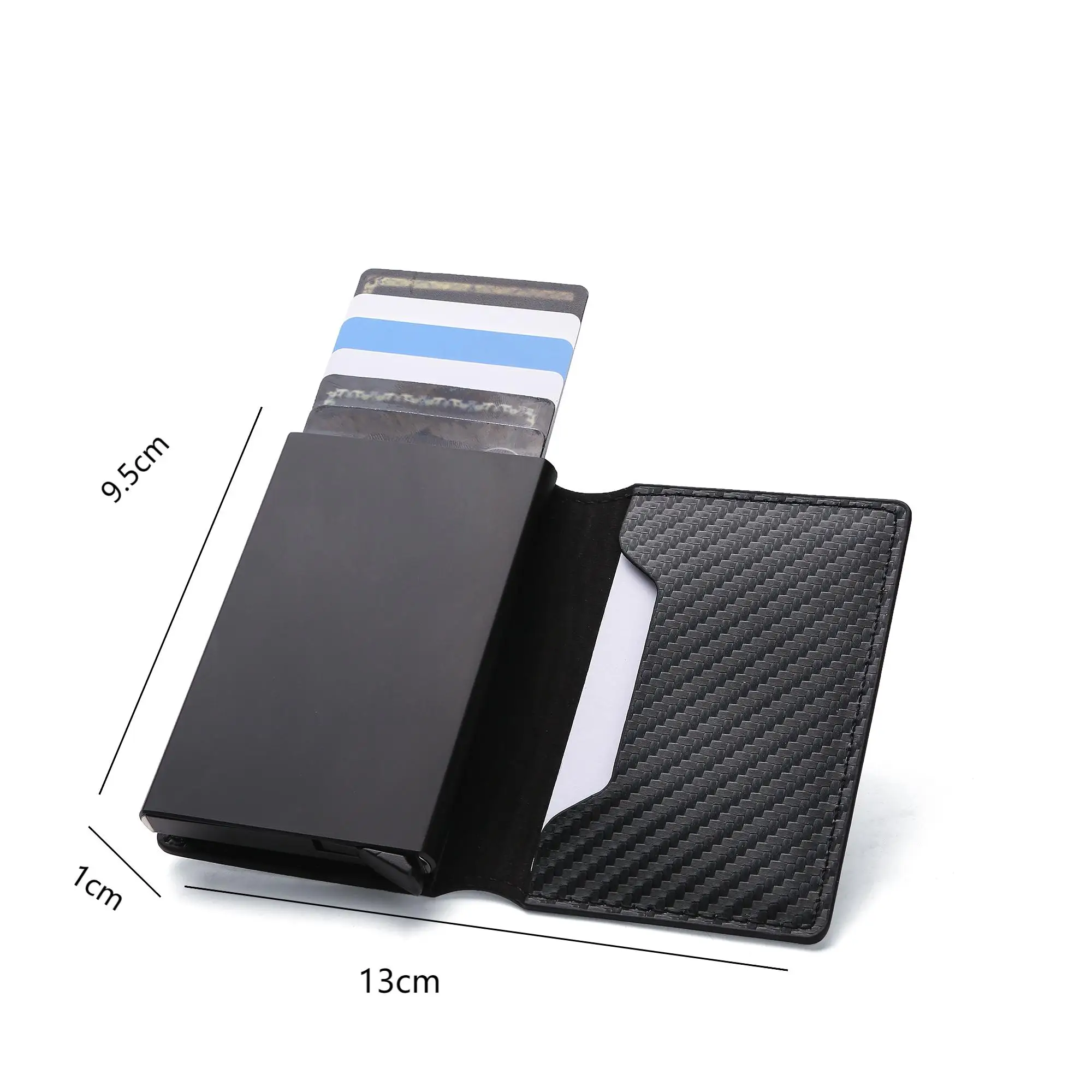 Anti-theft RFID Credit Card Holder Pu Leather Slim Card Holder For Men And Women