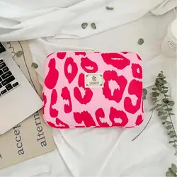Pink Print Bear Shockproof Laptop Sleeve and Portable Pouch (11 inch)