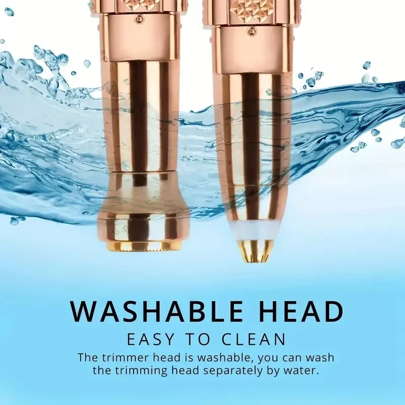 2-in-1 Multifunctional Electric Hair Removal Device with LED Light Specially Designed for Eyebrow Shaver Underarm Hair Leg Hair