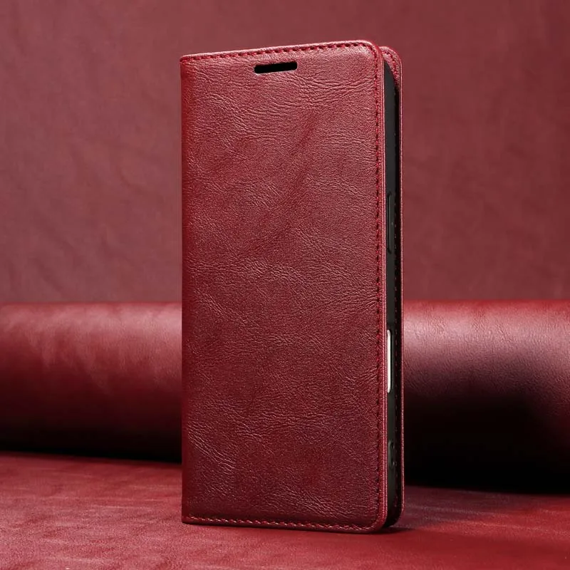 Premium Magnetic Flip Leather Wallet Case - Durable and Stylish Protection