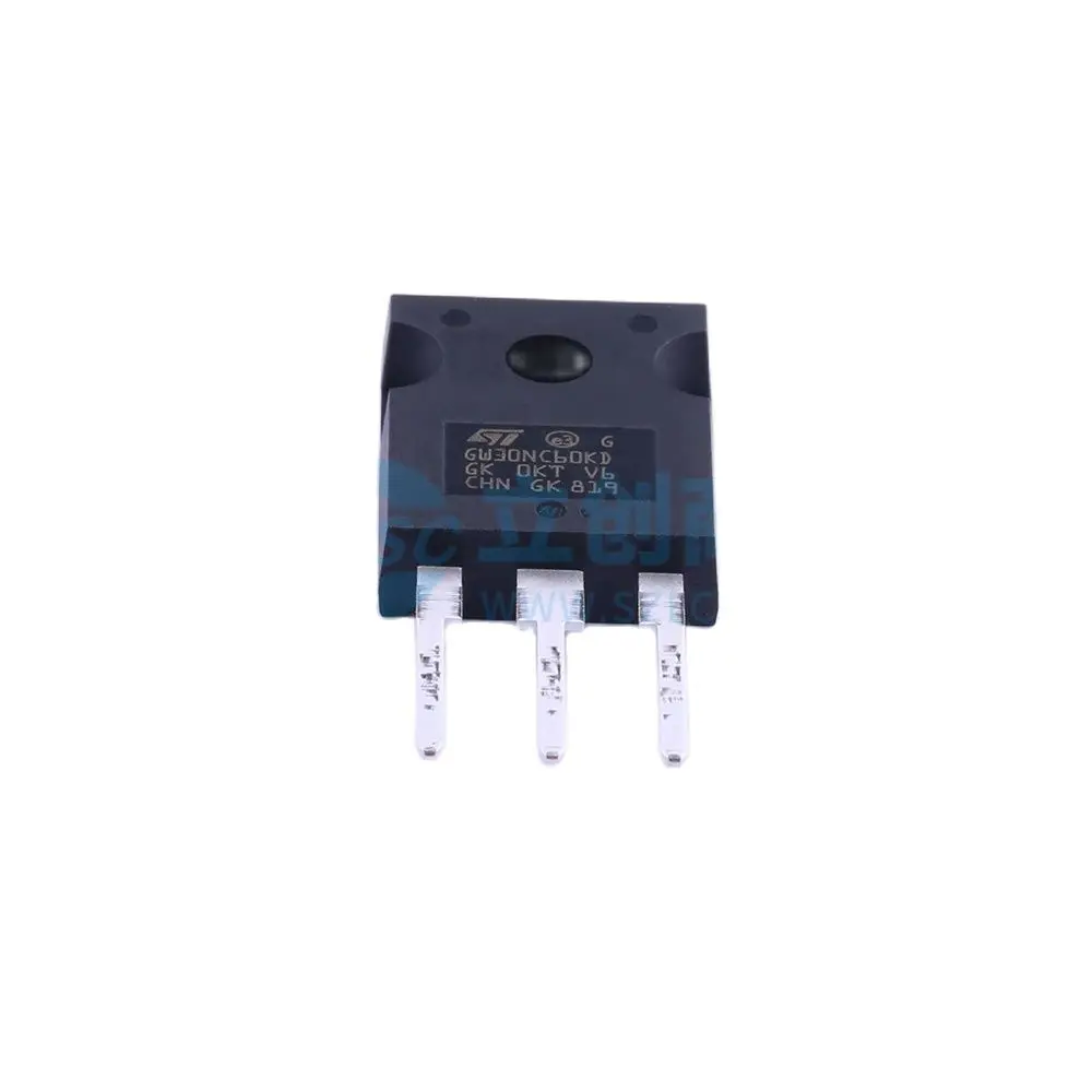 

5Pcs/Lot Original GW30NC60KD Short Circuit Rugged IGBT 600V 60A 200W TO247 STGW30NC60KD High frequency inverters Motor