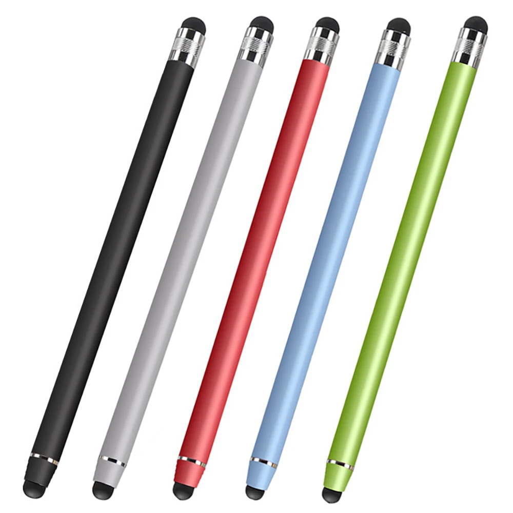 Lápiz Universal para tableta, lápiz táctil con doble cabezal de silicona para iPad, iPhone, Samsung, Huawei, Lenovo, teléfono inteligente, 5 uds.