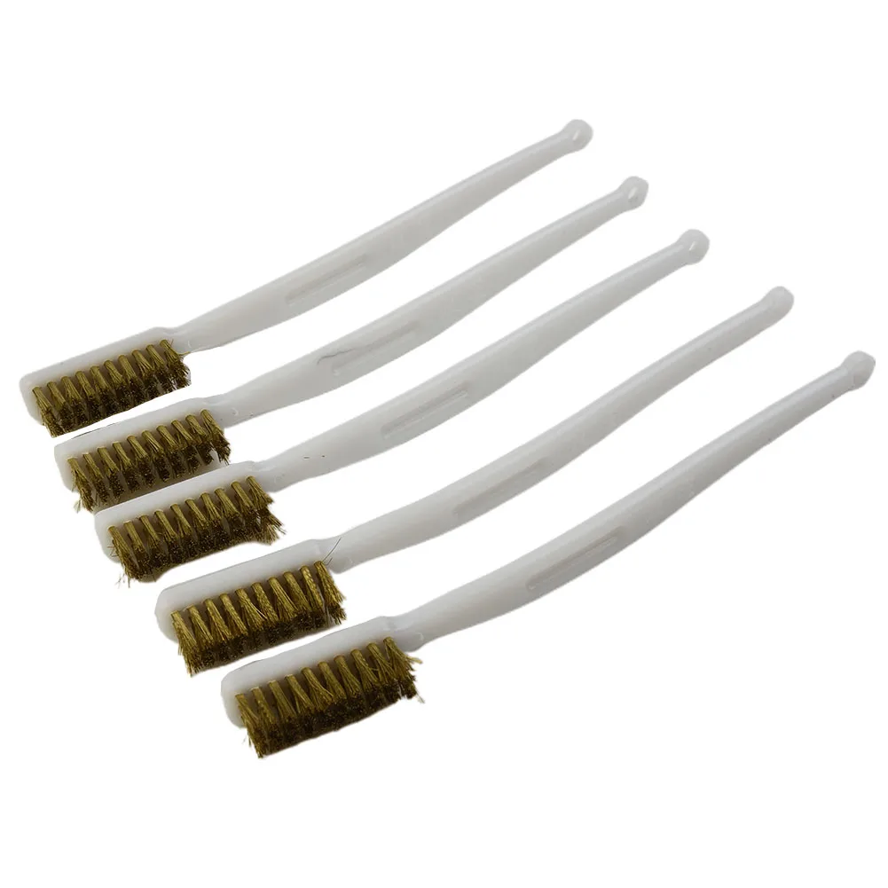 

Supplies Practical Brass Wire Brush Accessories 17.5*1.2*2cm 5PCS Cleaning For Industrial Devices Polishing Home